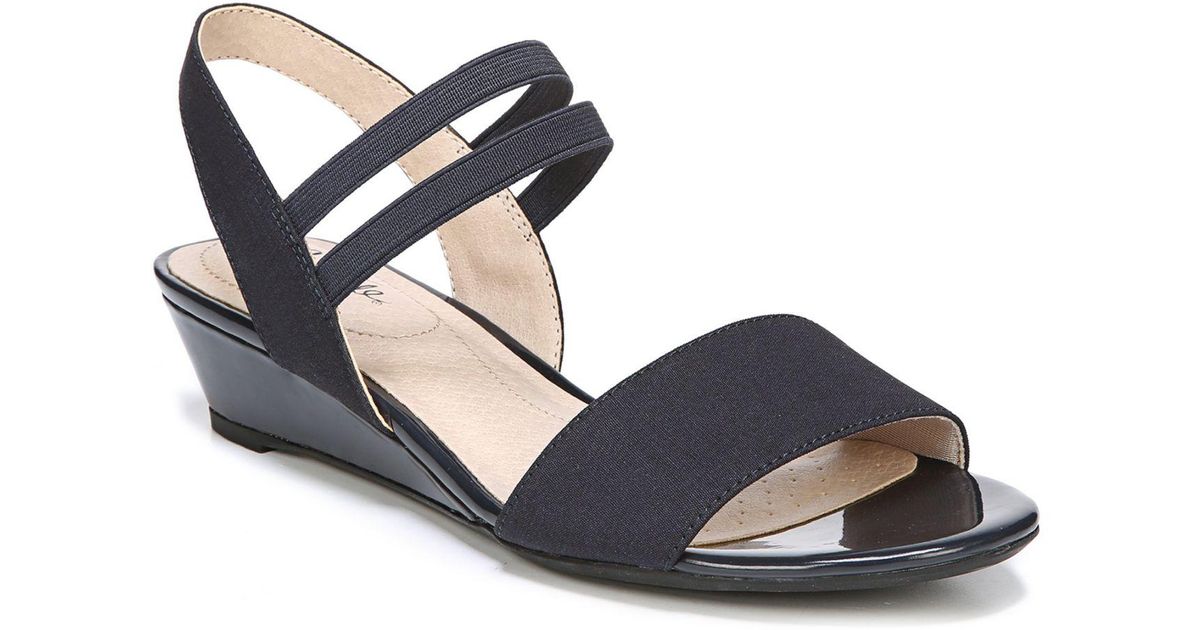 LifeStride Yolo Ankle Strap Sandals in Blue | Lyst