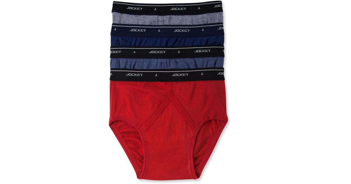 Jockey Classic Low-rise Briefs in Red for Men | Lyst