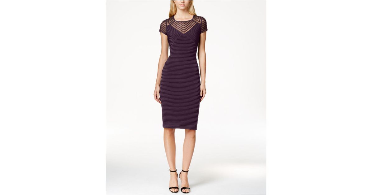 calvin klein cap sleeve sheath dress