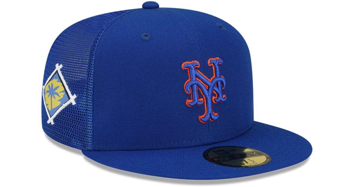 KTZ Synthetic Royal New York Mets 2022 Spring Training 59fifty Fitted ...