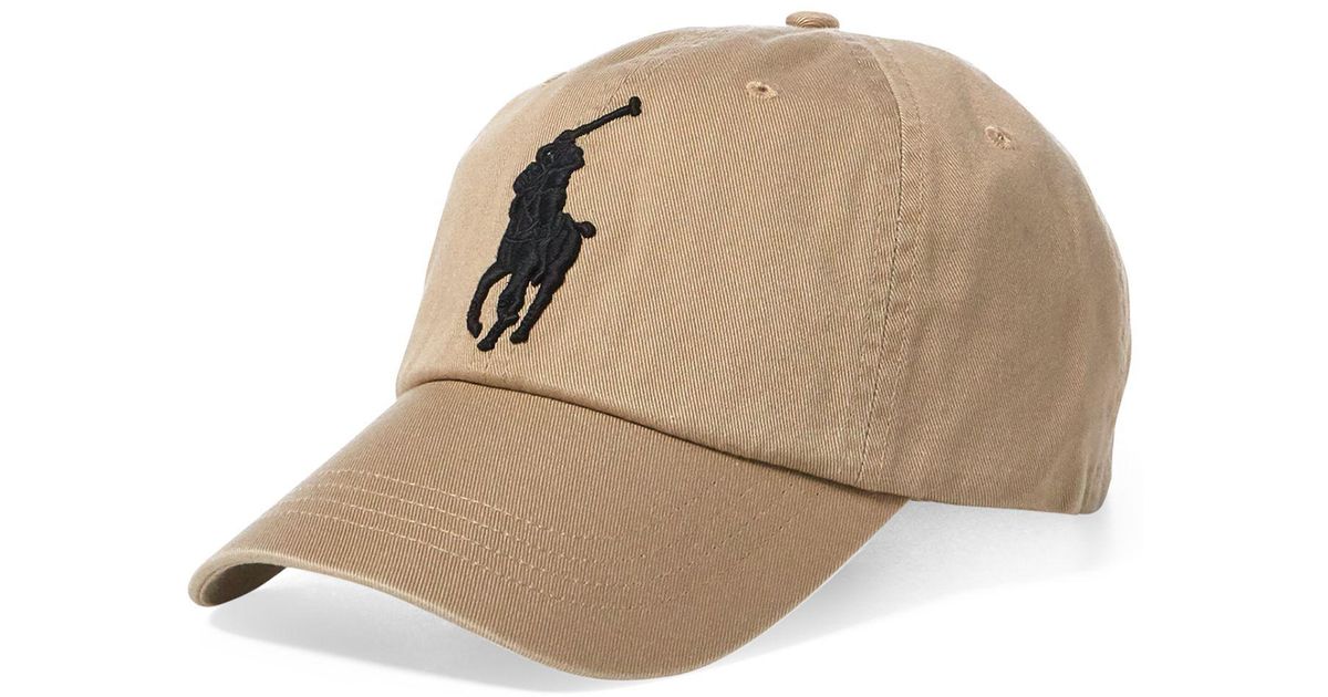Polo Ralph Lauren Cotton Big Pony Chino Sports Hat in Natural for Men | Lyst