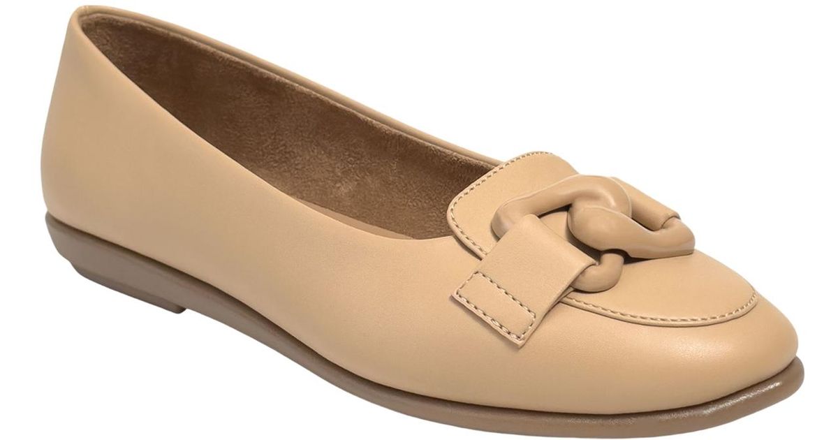 Bells Flats Java Flats Aerosoles Bell Slip-on Ballet Flats in Natural | Lyst