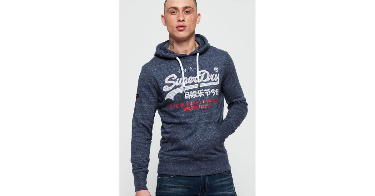 superdry premium goods zip hoodie