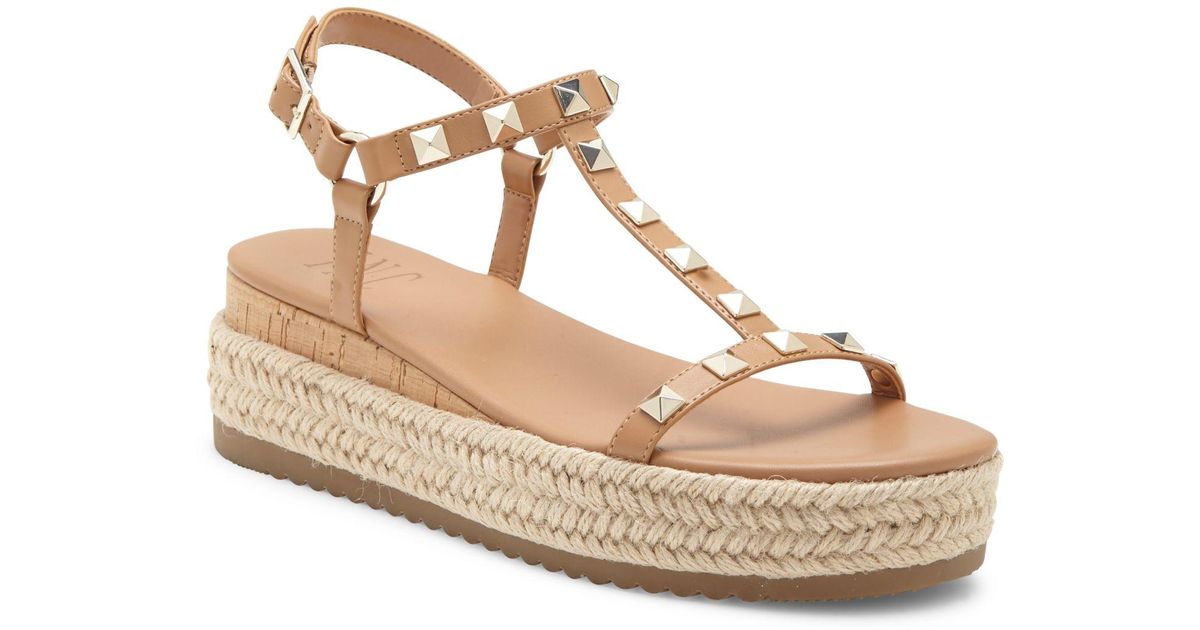 INC International Concepts Silvana Studded T-strap Espadrille Sandals,  Created For Macy's | Lyst