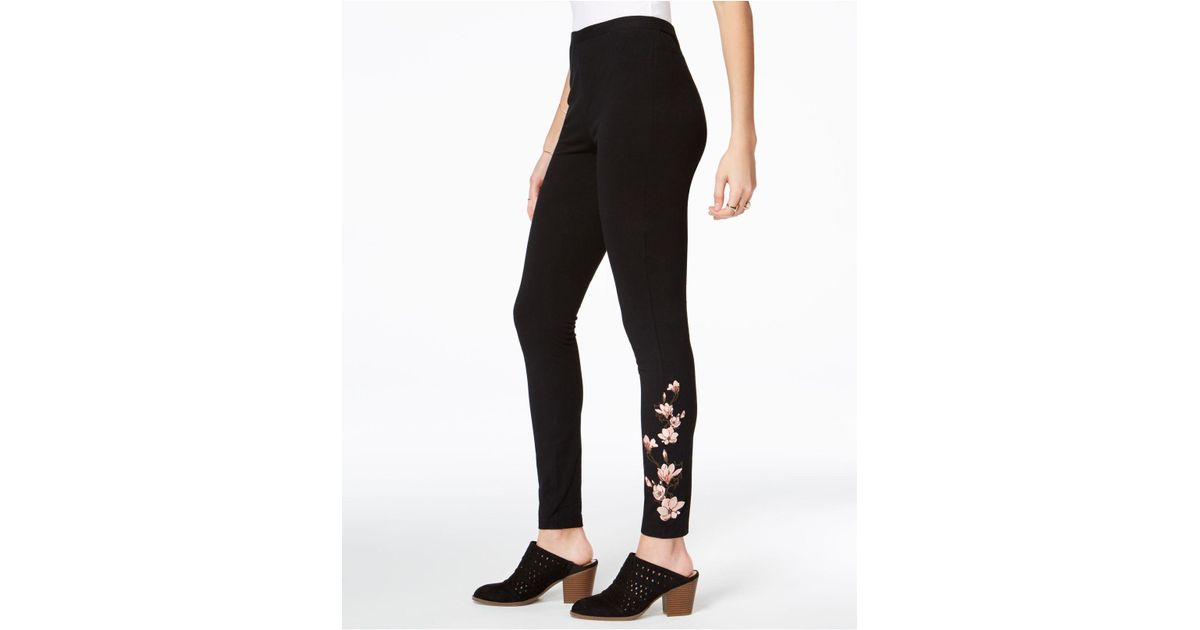 Style \u0026 Co. Cotton Embroidered Leggings 
