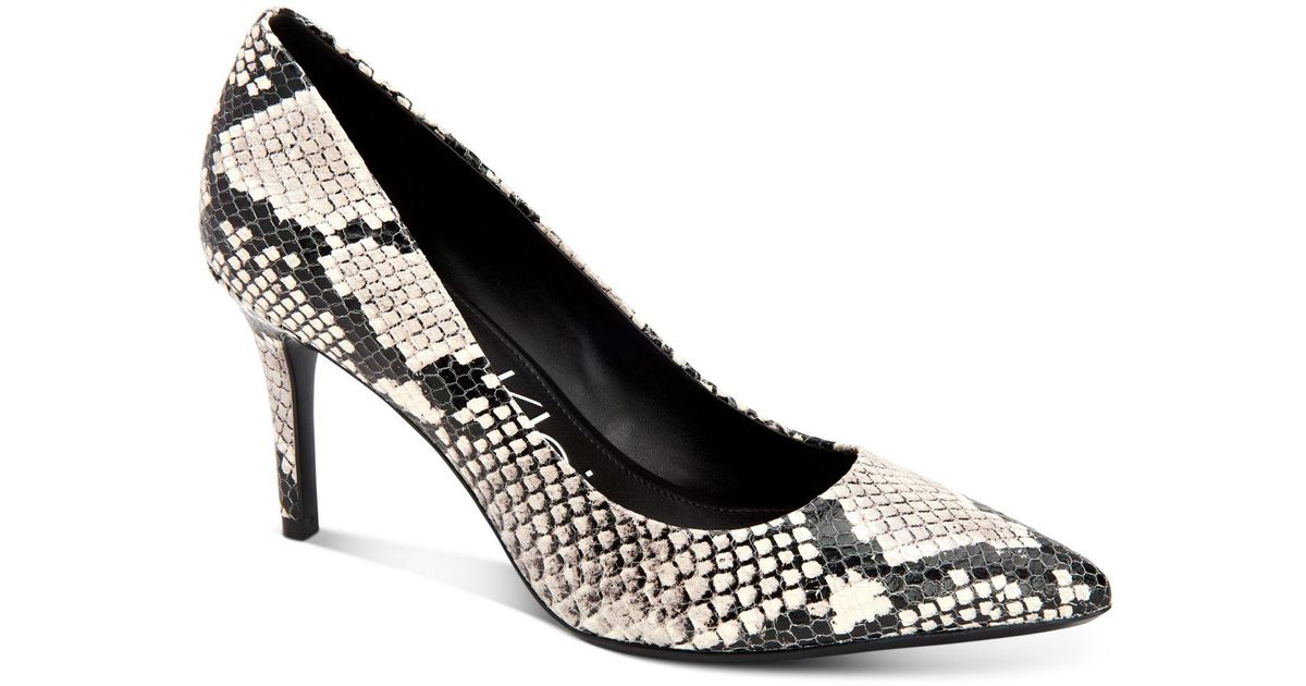 Calvin klein cheap snakeskin pumps