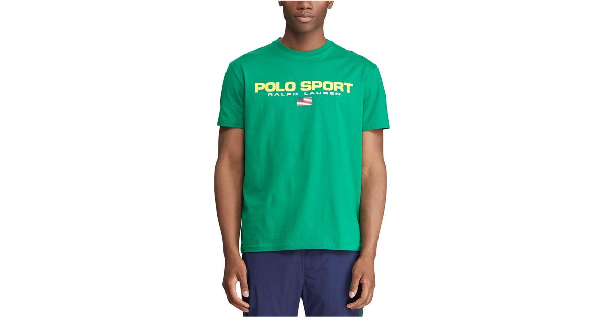 Polo Ralph Lauren Polo Sport Cotton T-shirt in Green for Men - Lyst