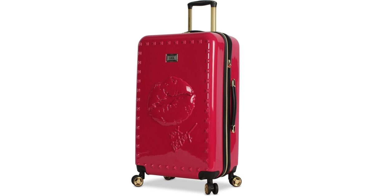 betsey johnson lips luggage