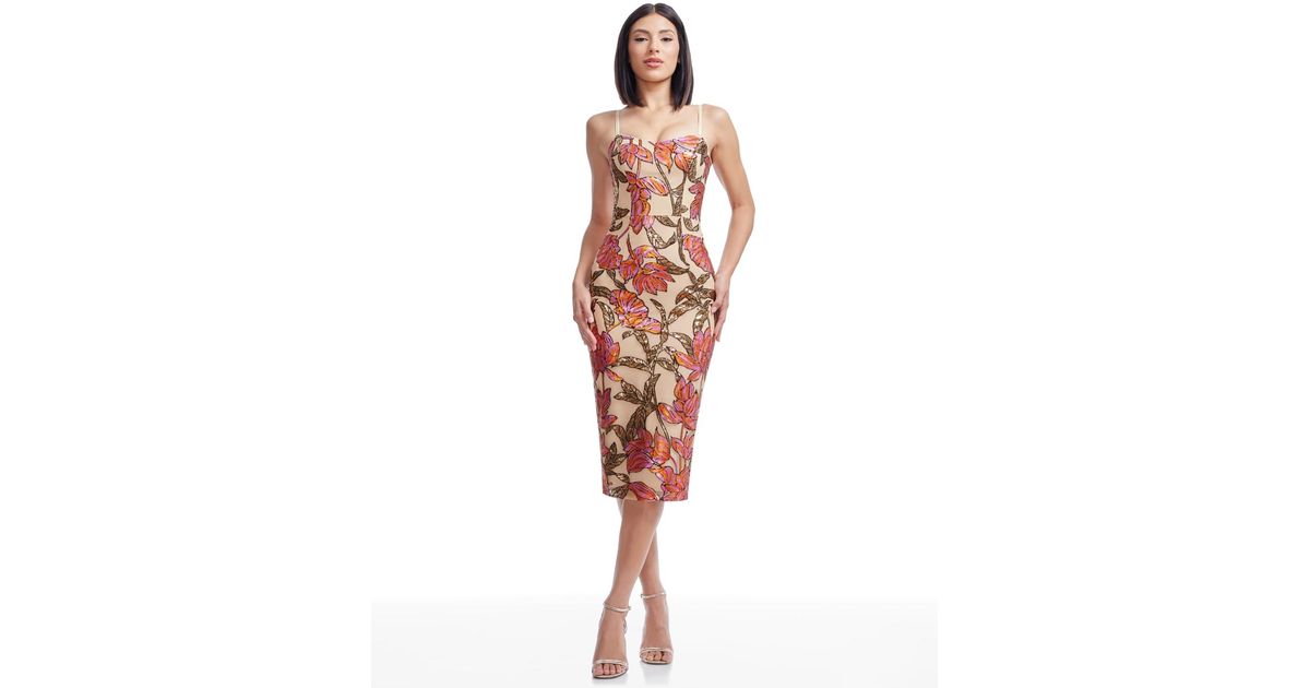strapless open back dress Dress The Population