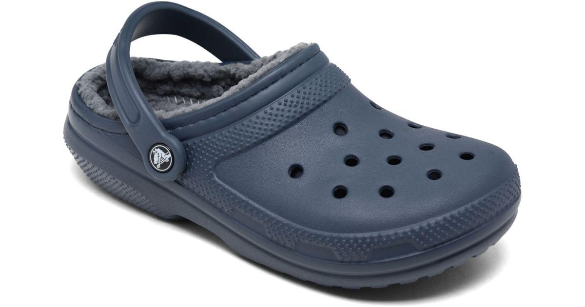 Crocs™ Classic Lined Clogs From Finish Line in Blue | Lyst