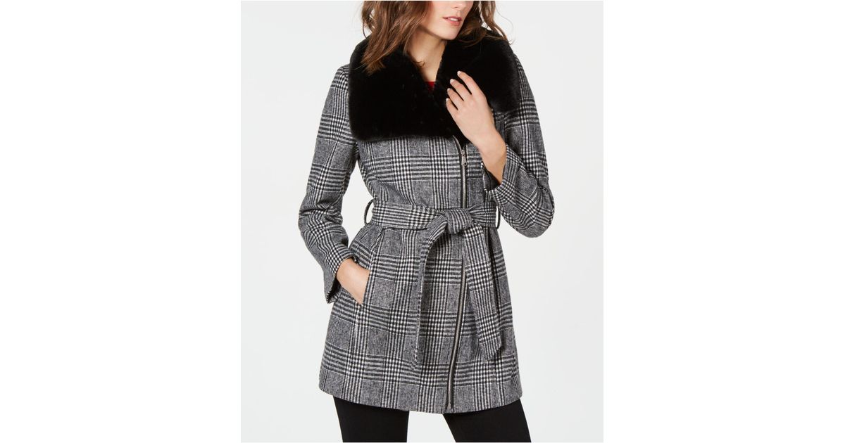 Inc International Concepts Faux Fur Jacket Large Black Inc International Concepts Women S