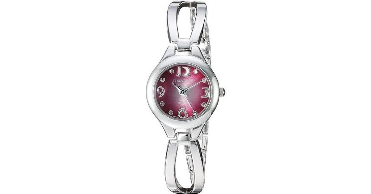Timetech Timetech Fashion -tone Bangle Bracelet Watch in Black | Lyst