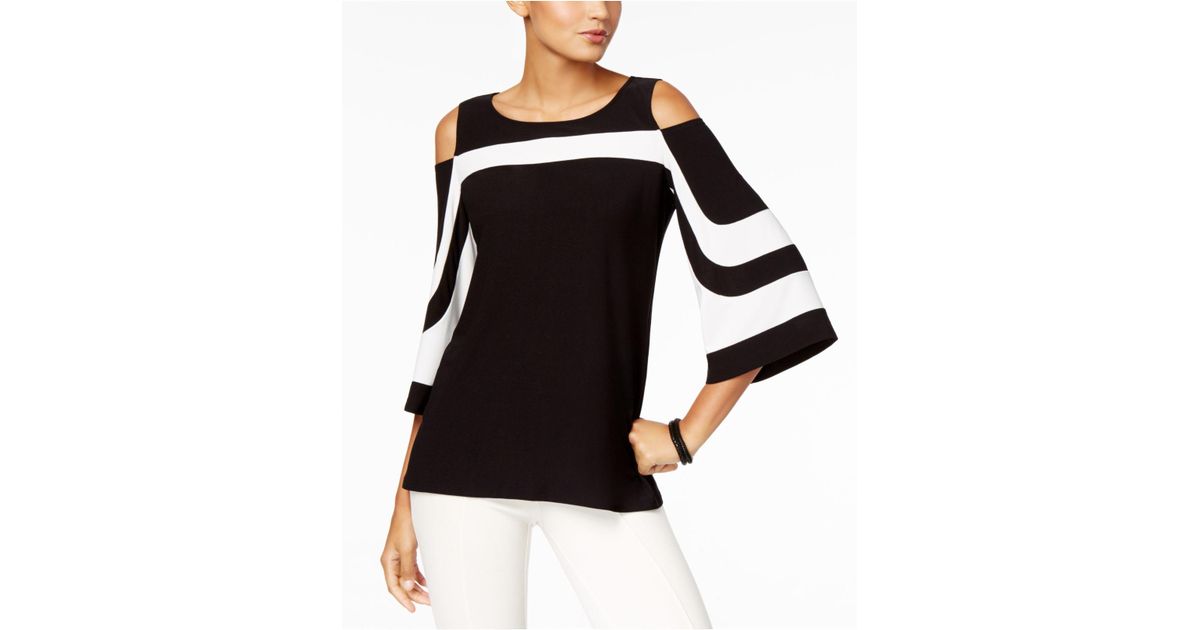 alfani cold shoulder tops
