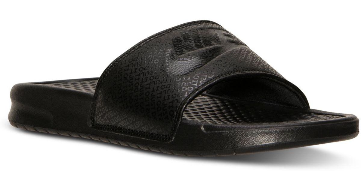  Nike  Synthetic Men s Benassi  Jdi Slide Sandals  From Finish 