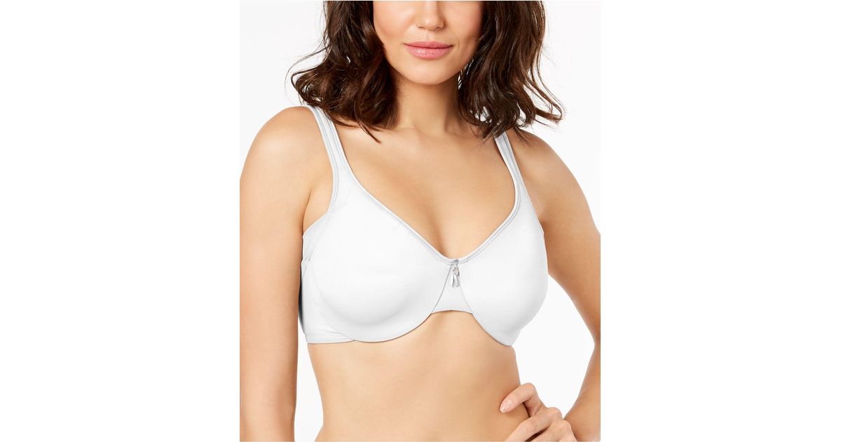 Bali Minimizer One Smooth U Side & Back Smoothing Underwire Bra Df1005 in  White