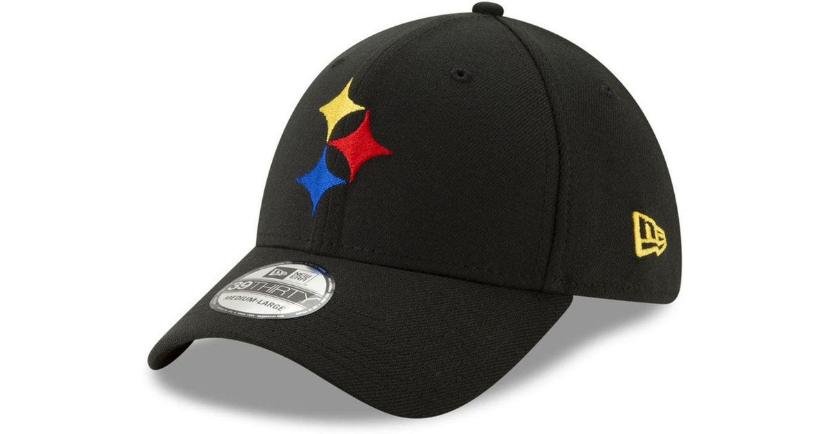 Ktz Black Pittsburgh Steelers Logo Elements Collection 39thirty Cap