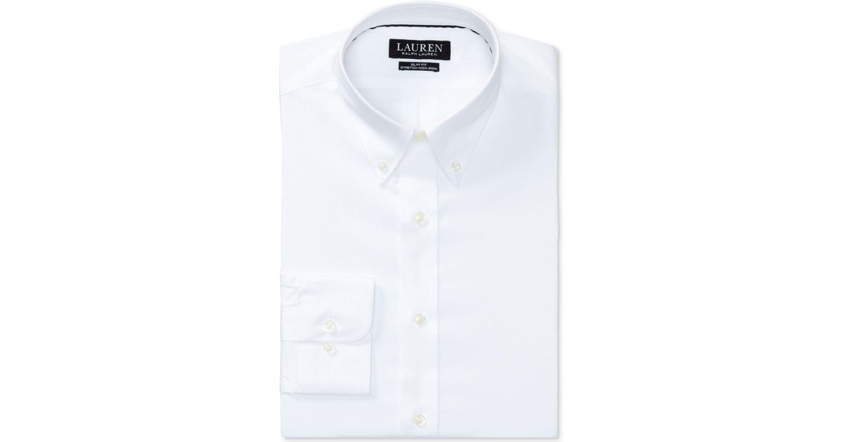 ralph lauren slim fit non iron dress shirt