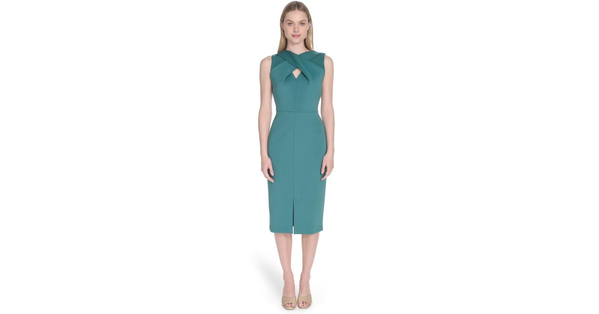 calvin klein green scuba dress CALVIN KLEIN GREEN SCUBA DRESS – Head2Sole Fashion