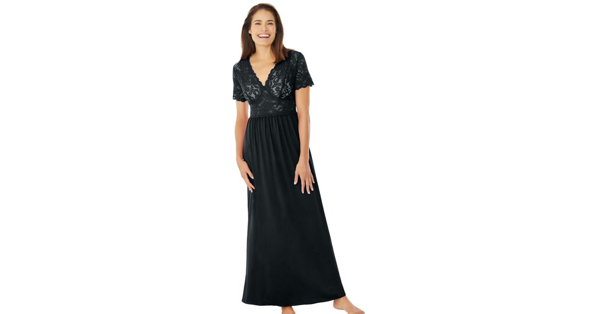 Long Sleeve Knit Gown main image 0