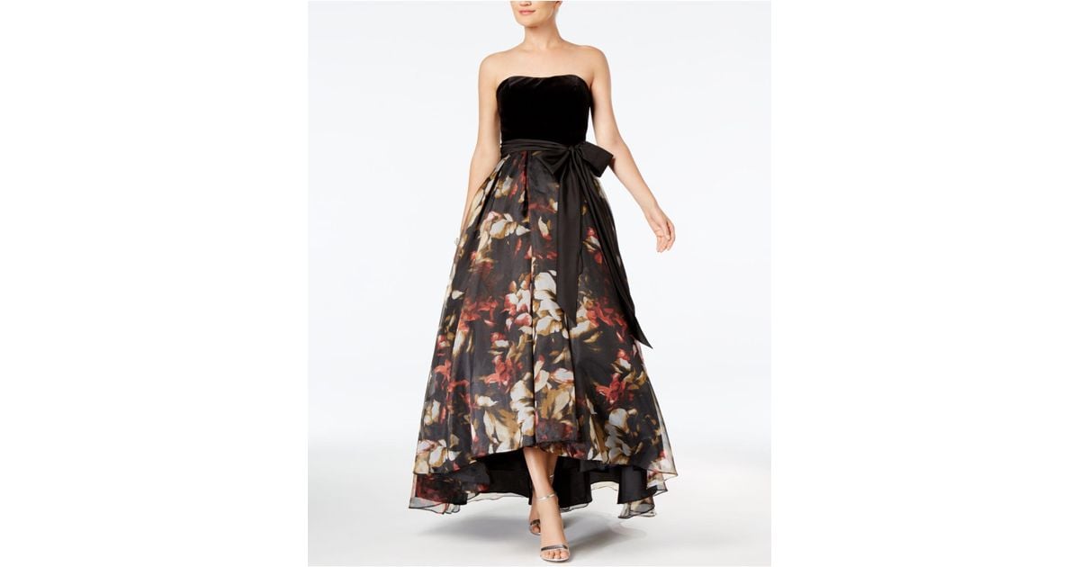 betsy and adam high low gown