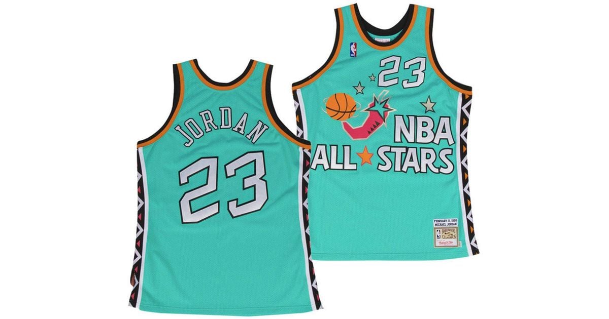 Authentic Mitchell & Ness Bulls Michael Jordan 1996 All Star Game Jersey 48  XL