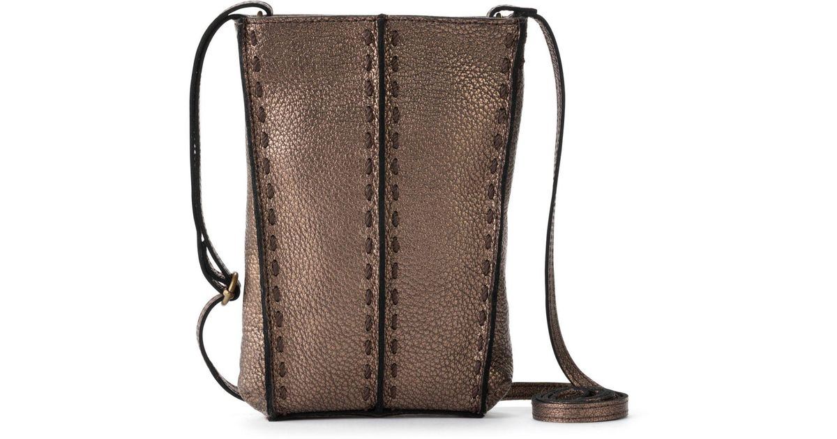 The Sak Leather Los Feliz Crossbody in Bronze (Brown) Lyst