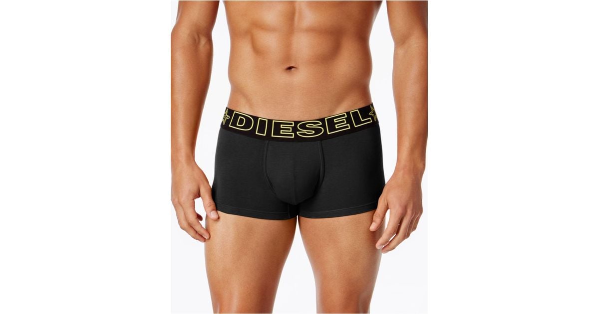DIESEL Men's Glow In The Dark Logo Boxer Briefs in Black for Men Lyst