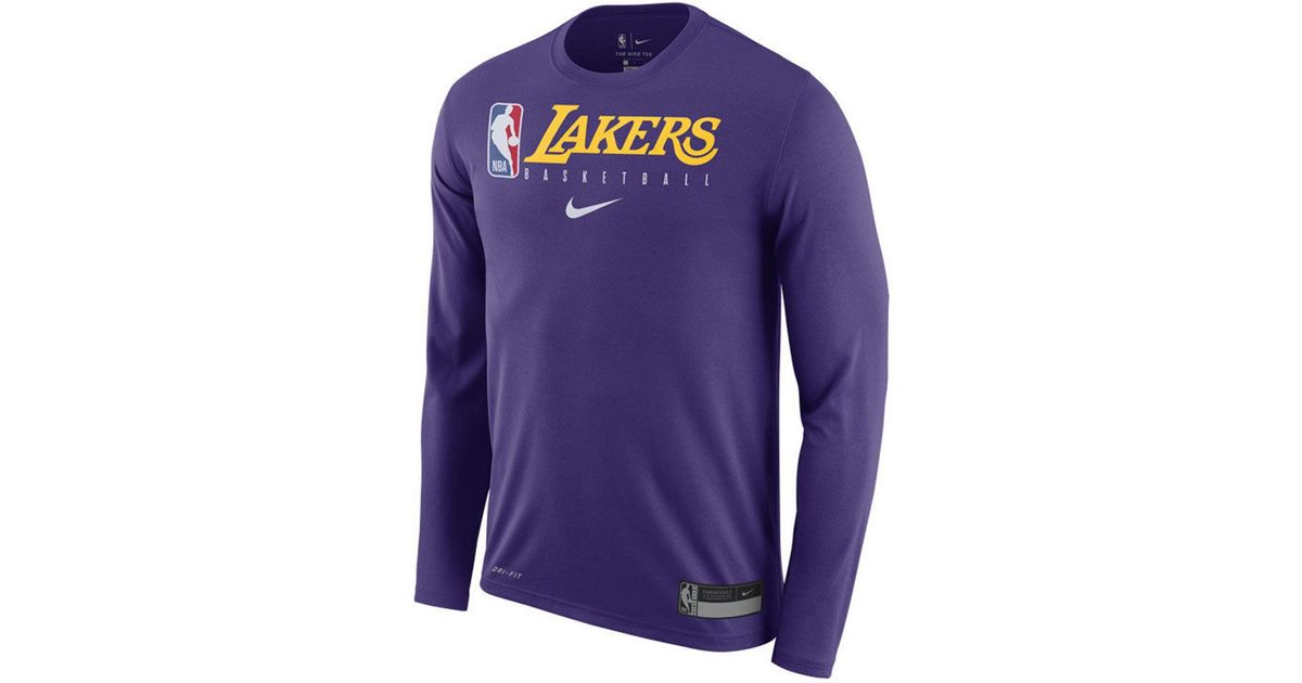 lakers practice long sleeve