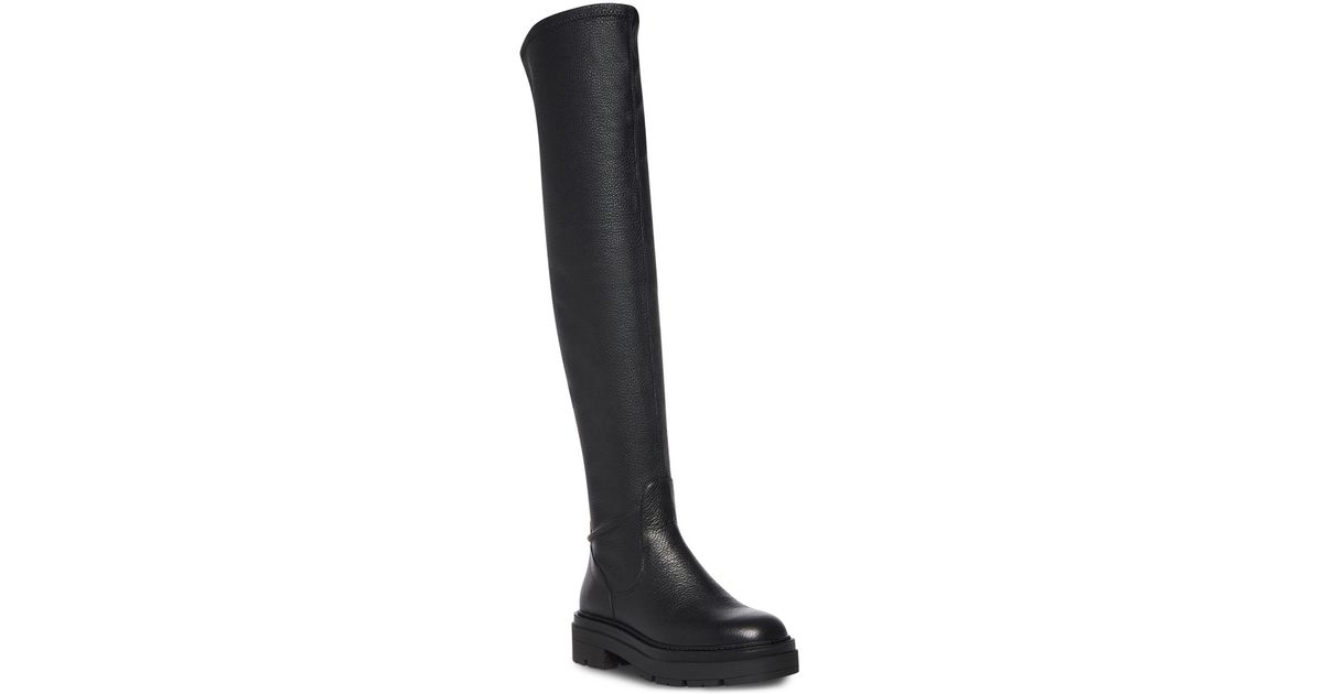Steve Madden Industry Overtheknee Lugsole Boots in Black Lyst