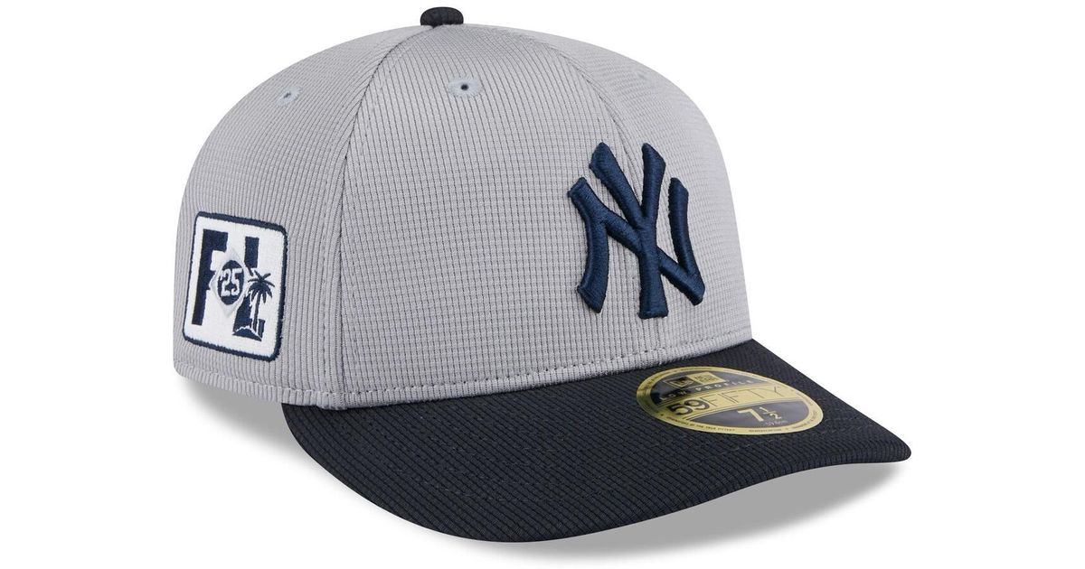 KTZ Gray navy New York Yankees 2025 Spring Training Low Profile 59fifty ktz-gray-navy-new-york-yankees-2025-spring-training-low-profile-59fifty