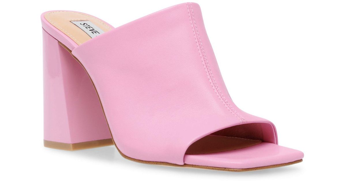 Steve Madden Tule High-heel Mules in Pink | Lyst