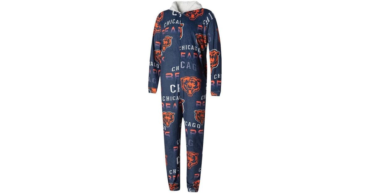 Concepts Sport Navy Chicago Bears Windfall Microfleece Union Suit