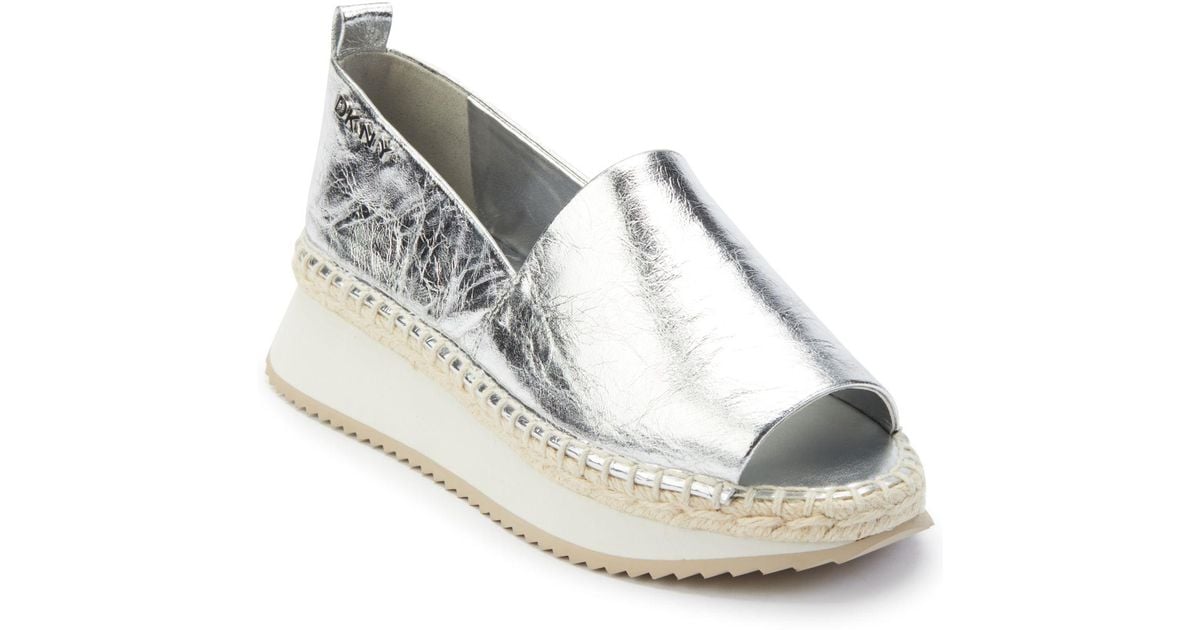 DKNY Orza Wedges in Metallic Lyst