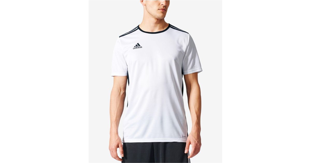 adidas Synthetic Men's Entrada Climalite® Soccer Shirt in White/Black  (White) for Men - Save 27% - Lyst