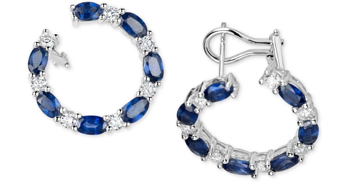 macy's black sapphire earrings