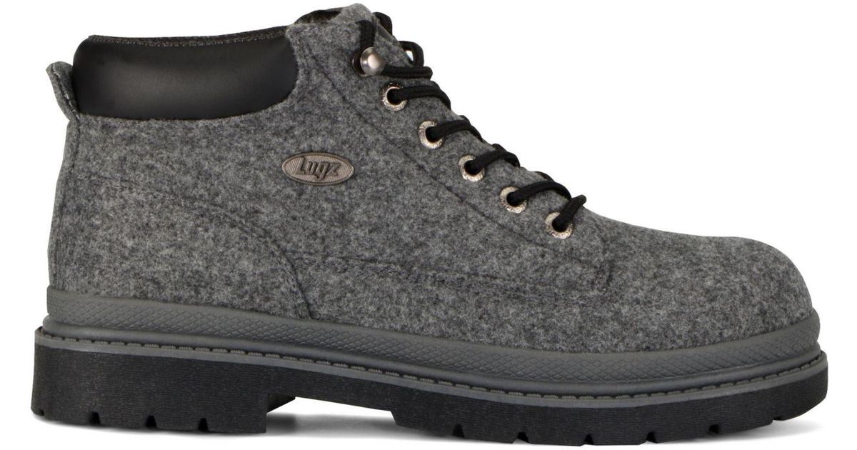 gray lugz boots