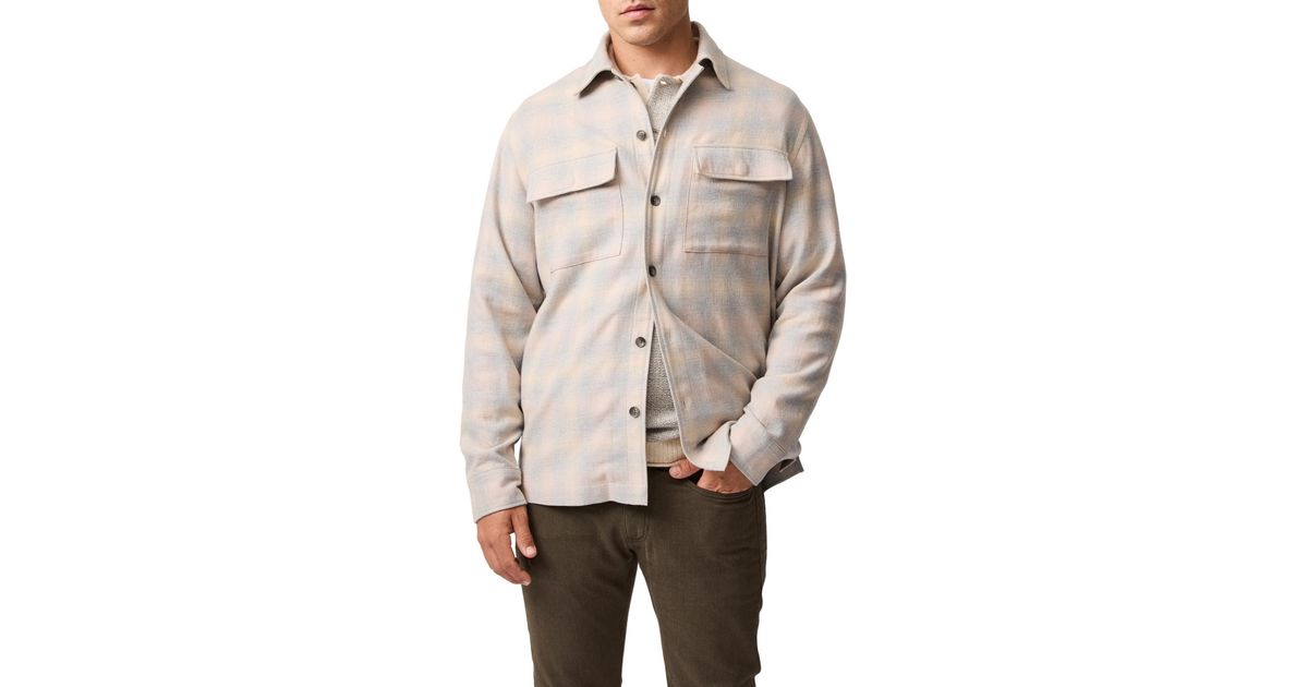 Yes Rube Rodd Rodd & Gunn Grey Town Long Sleeve Shirt in Natural for Men | Lyst