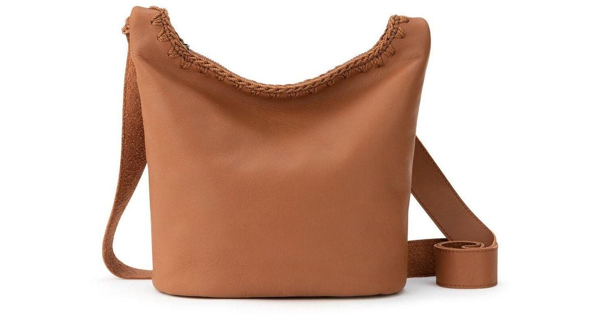 The Sak Asher Genuine Leather Crossbody in Tobacco (Brown) Lyst