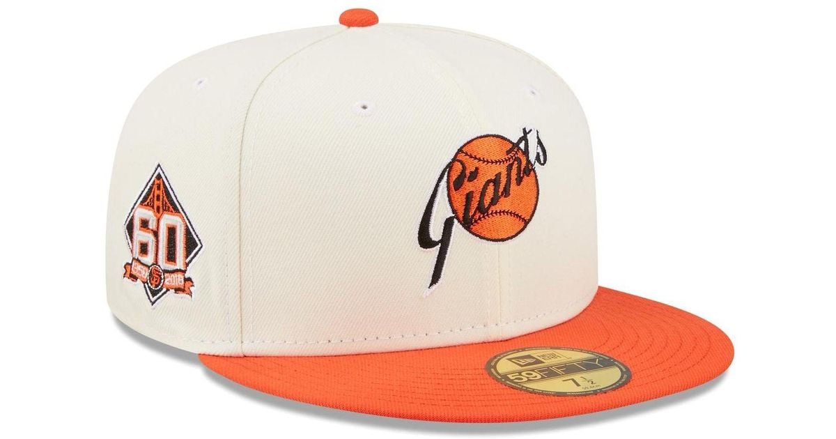 KTZ Synthetic White And Orange San Francisco Giants Cooperstown