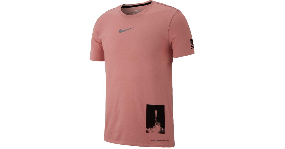 rust pink nike shirt