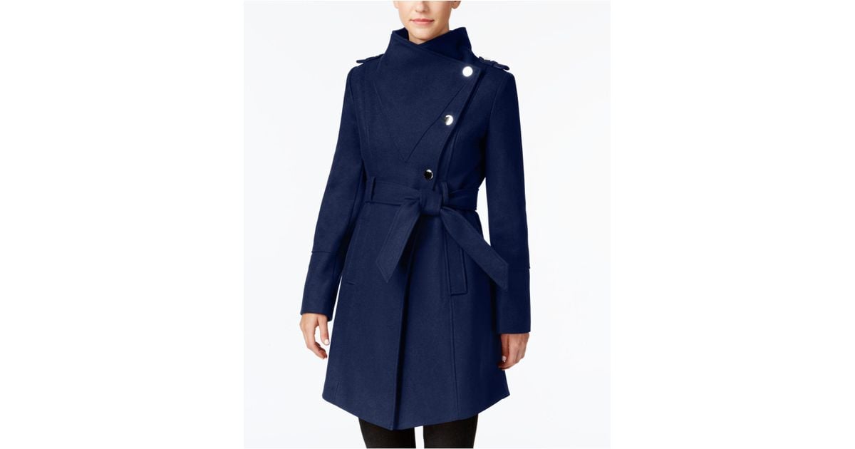 Guess asymmetrical wrap on sale coat