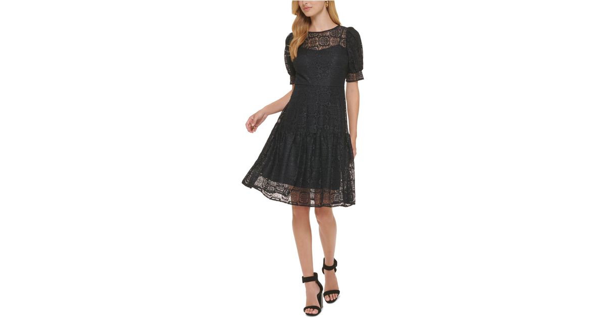 dark blue lace gown
