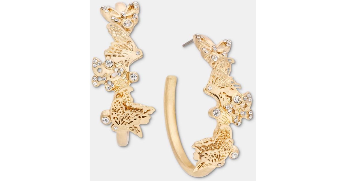 Butterfly Hoop Earrings Forever 21
