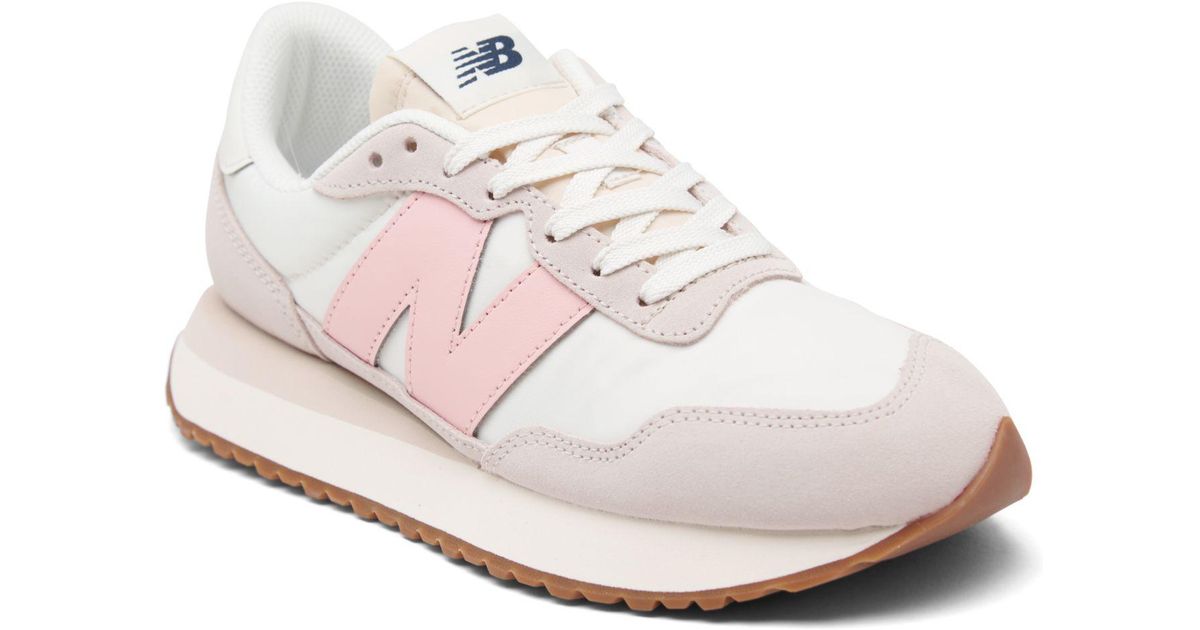 New Balance Denim 237 Casual Sneakers From Finish Line in White | Lyst