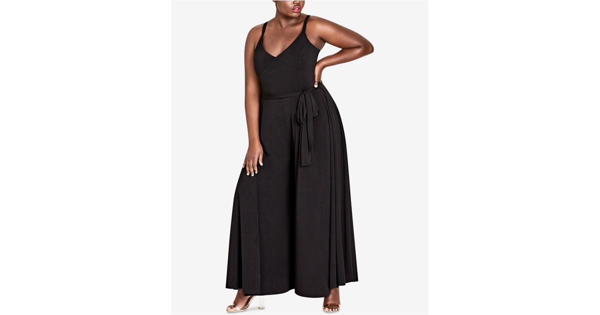 city chic black jumpsuit