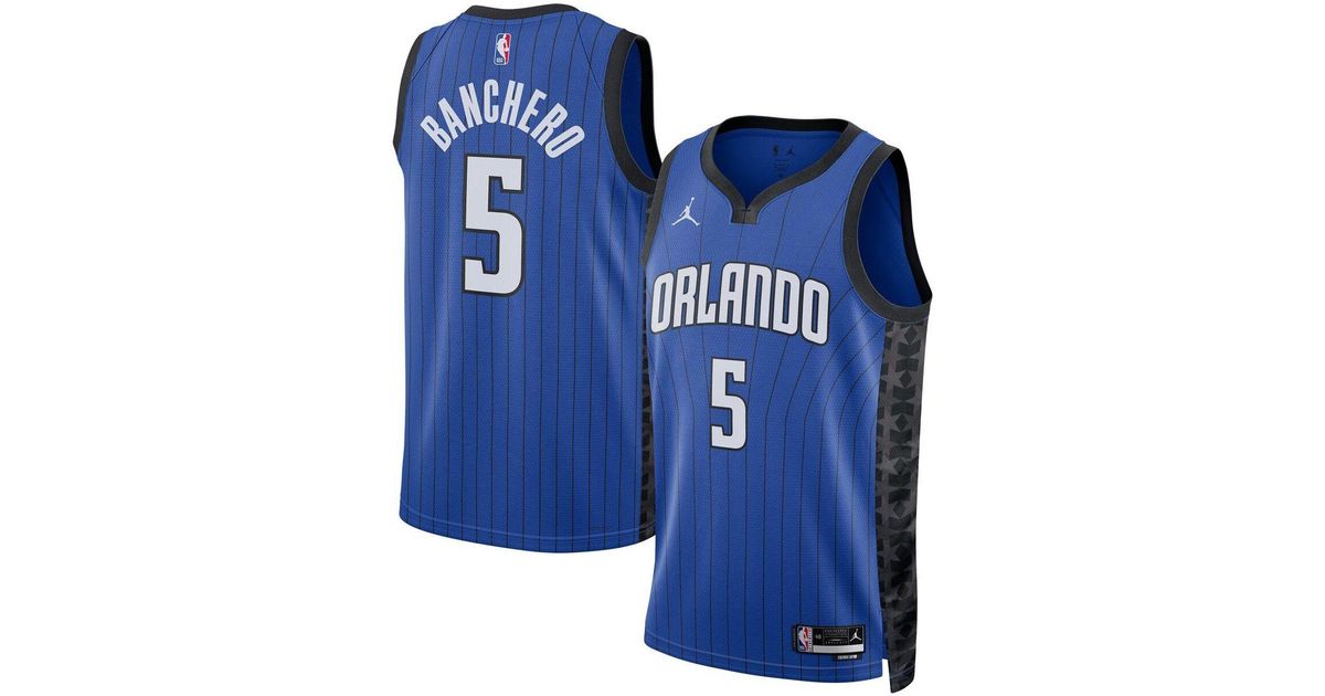 black and blue orlando magic jersey