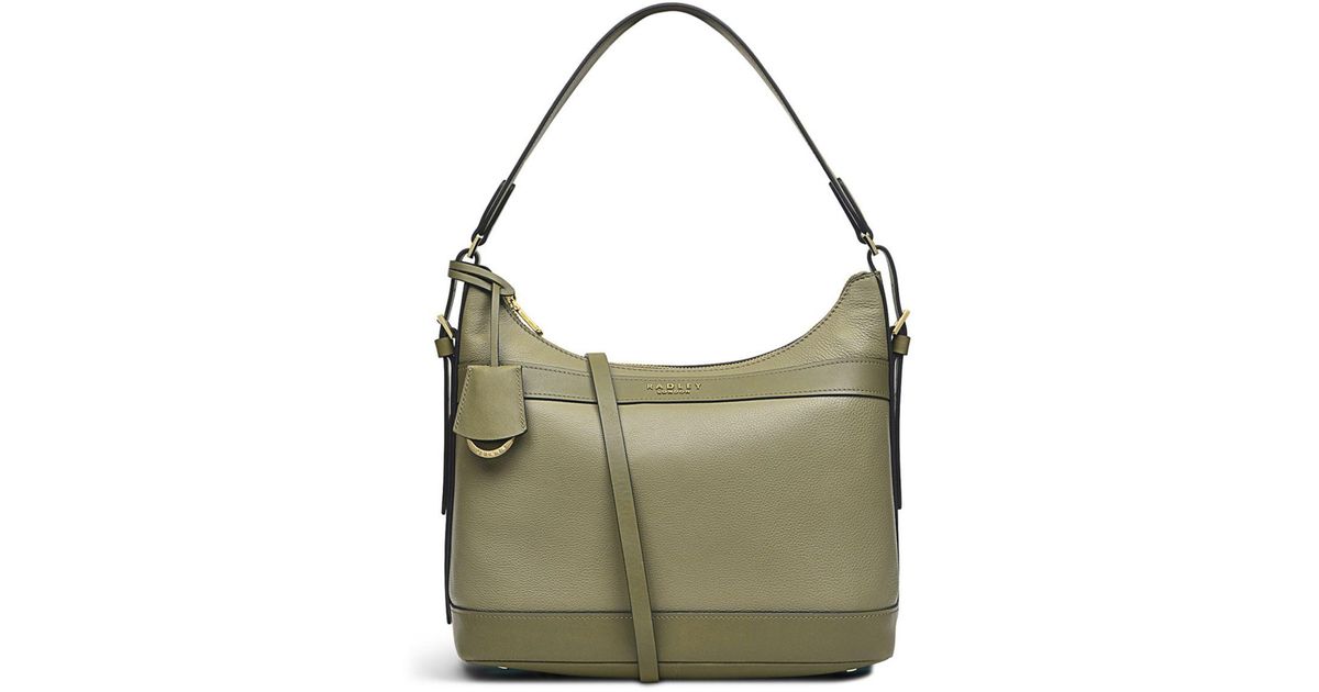 Radley Leather Peregrine Road Large Zip Top Crossbody in Green Lyst
