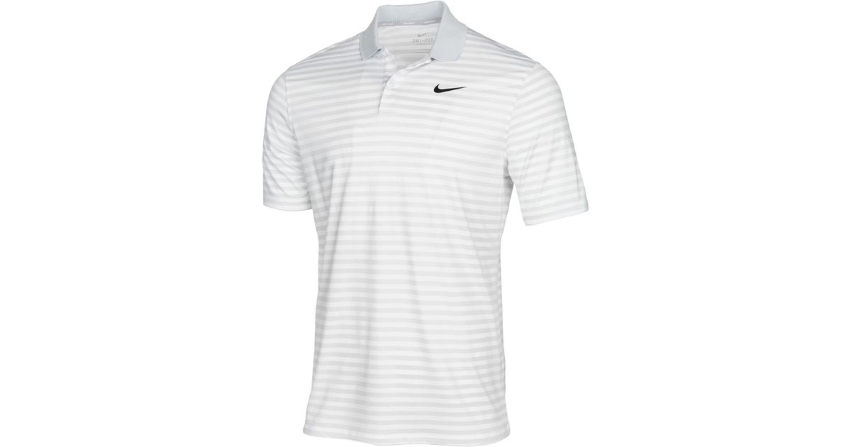 nike striped polo