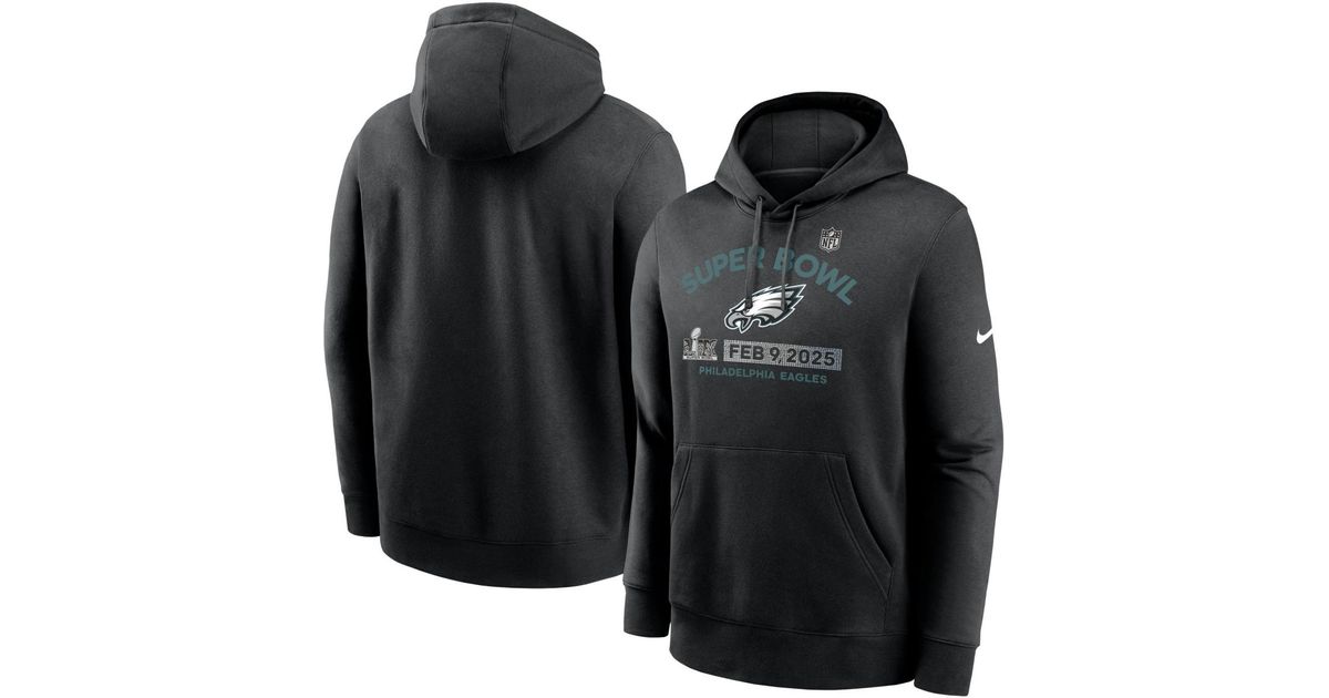 Nike Philadelphia Eagles Super Bowl Lix Bound Team Logo Pullover Hoodie ...