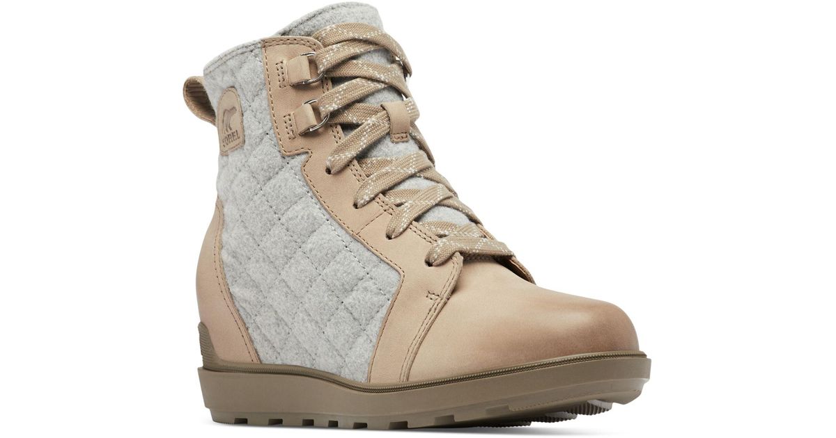 sorel waterproof wedge booties